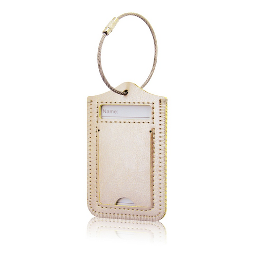 Kofferlabel / Bagagelabel - Champagne Goud