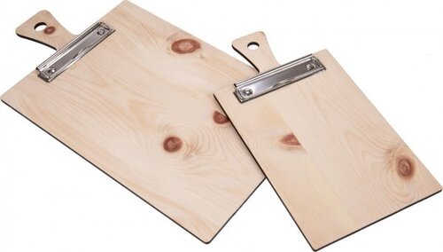 Houten Menu Klembord met Handvat - type HFH-Grenen (onbewerkt)