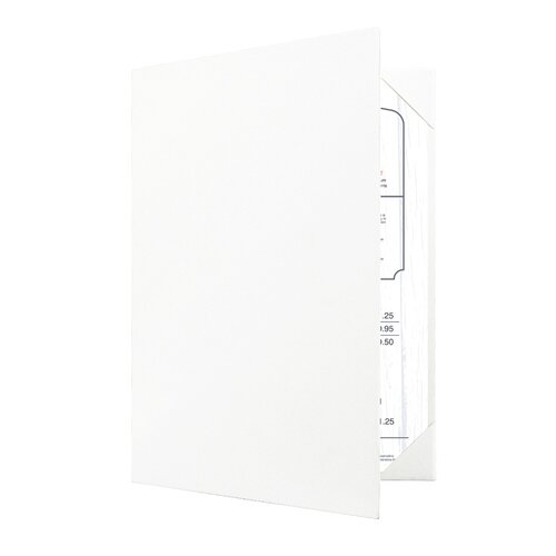 Menumap / Menukaart Mappen - 2x A4 - Wit