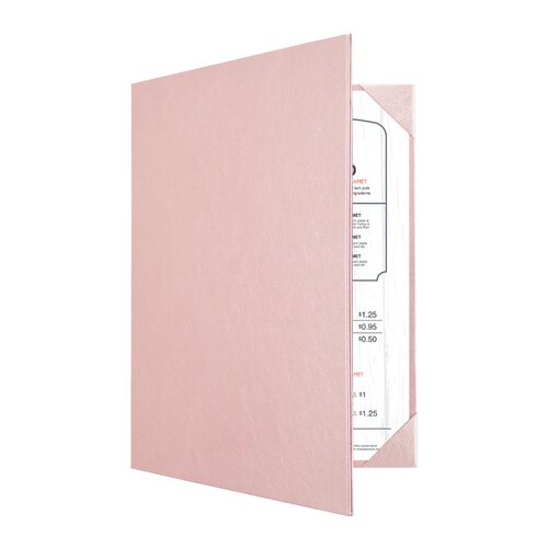 Menumap / Menukaart Mappen - 2x A4 - Rose Goud
