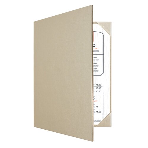 Menumap / Menukaart Mappen - 2x A4 - Champagne Goud