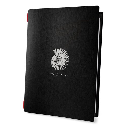 Menumap / Menukaart Mappen - Type: ECO-Black-Schelp - A4