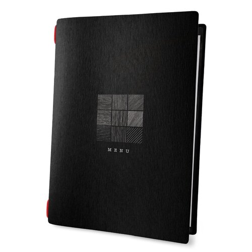 Menumap / Menukaart Mappen - Type: ECO-Black-Vierkant - A4