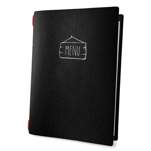 Menumap / Menukaart Mappen - Type: ECO-Black-Saloon - A4