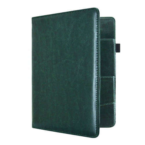 Reispapieren Hoesje / 17 x 23 cm Reisdocumenten Mapje / Organizer - R4 - Donkergroen