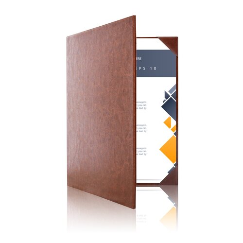 Presentatiemap / Showmap / Offertemap - 2x A4 - Donkerbruin