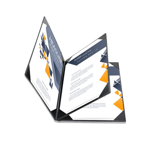 Presentatiemap / Showmap / Offertemap - 4x A4 - Zwart