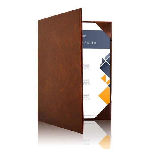 Presentatiemap / Showmap / Offertemap - 2x A5 - Donkerbruin