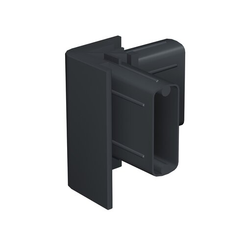 Hoekverbinding voor Click Rail / Ophangrail - Zwart