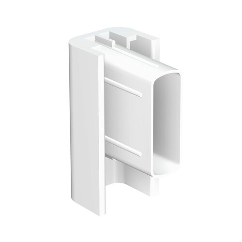 Eindkappen voor Click Rail / Ophangrail - Wit
