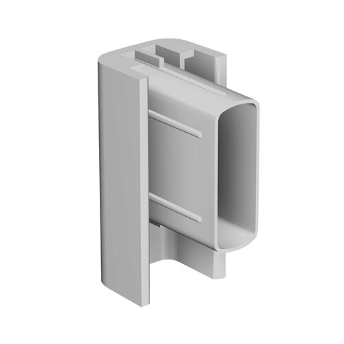 Eindkappen voor Click Rail / Ophangrail - Grijs