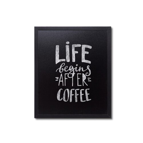 Krijtbord met Lijst - 50cm x 60cm - Type Economy-Zwart