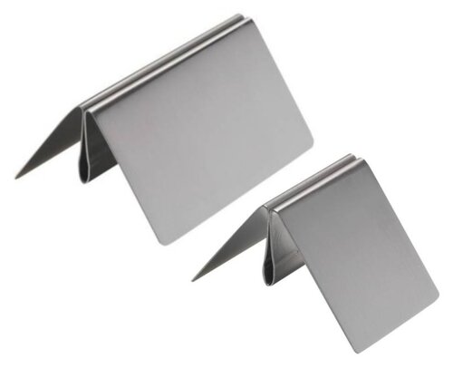 RVS Houder / Standaard / Voet / Menukaarthouder - Type: S1