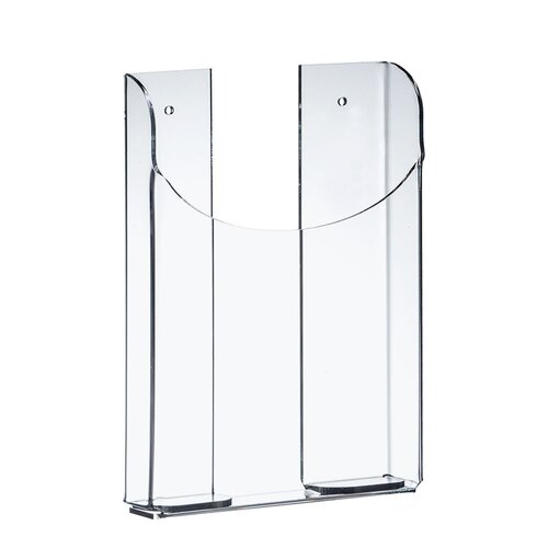 OP=OP - A5 Folderhouder / Brochurehouder / Acrylglas Houder Met Boorgaten - Type: FBS-A5-PM