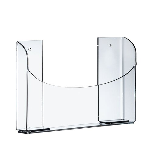 OP=OP - A6 Folderhouder / Brochurehouder / Acrylglas Houder Met Boorgaten - Type: FBL-A6-PM