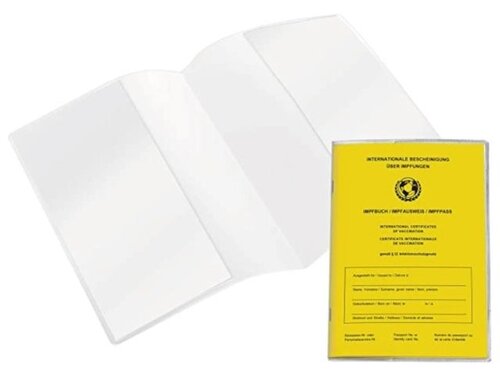 Transparant Vaccinatiepaspoort hoesje / Mapje voor het Gele Boekje
