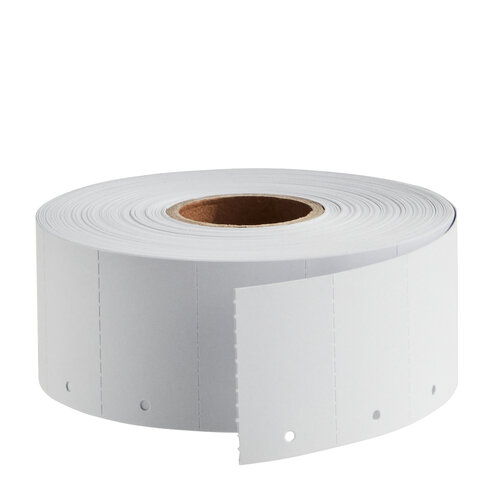 30x50mm - Witte Kartonnen Labels op Rol / Hangetiketten