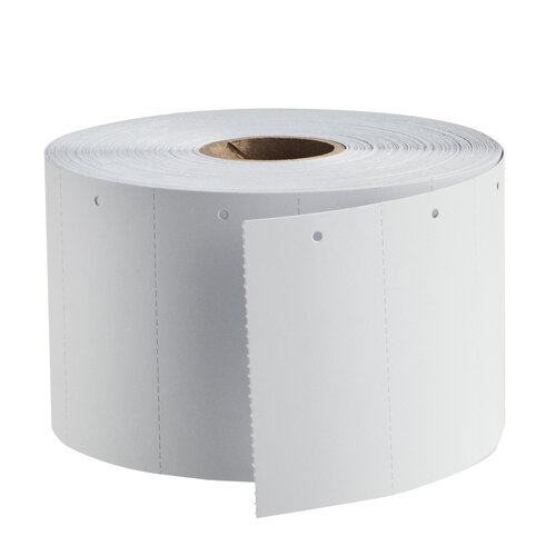 45x90mm - Witte Kartonnen Labels op Rol / Hangetiketten