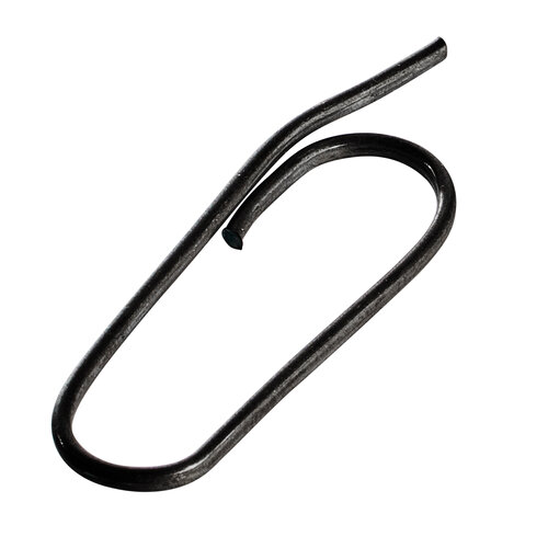 100 stuks - Metalen Labelhanger - Ovaal - Zwart