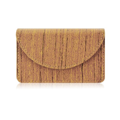 Visitekaarthouder / Business Card Holder - Houtpatroon Bruin