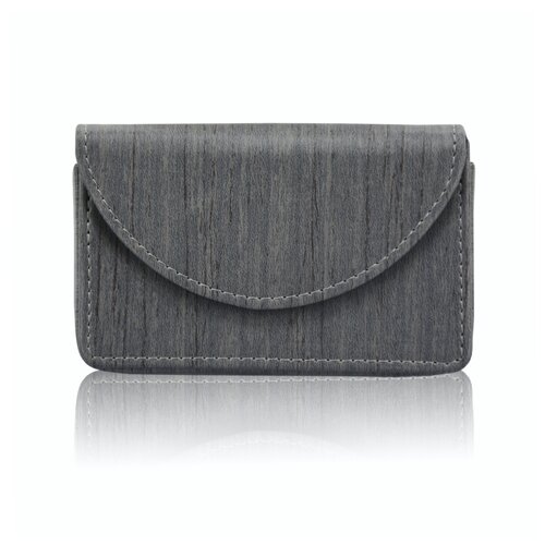 Visitekaarthouder / Business Card Holder - Houtpatroon Grijs