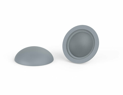 100 stuks - 14,5mm Premium Afdekkapjes voor schroeven - Zilvergrijs RAL 7001 