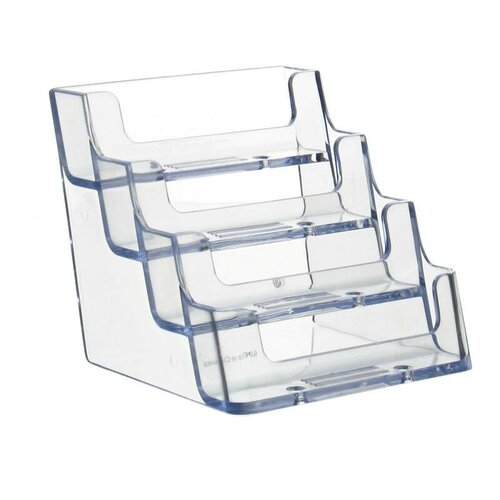 Visitekaarthouder met 4 vakken / Businesscard houder - type: Desk-4