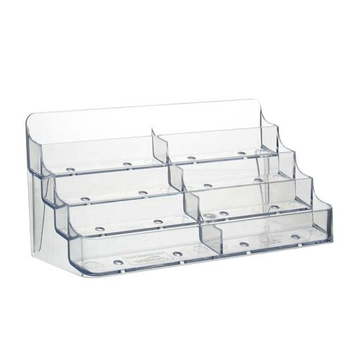 Visitekaarthouder met 8 vakken / Businesscard houder - type: Desk-8