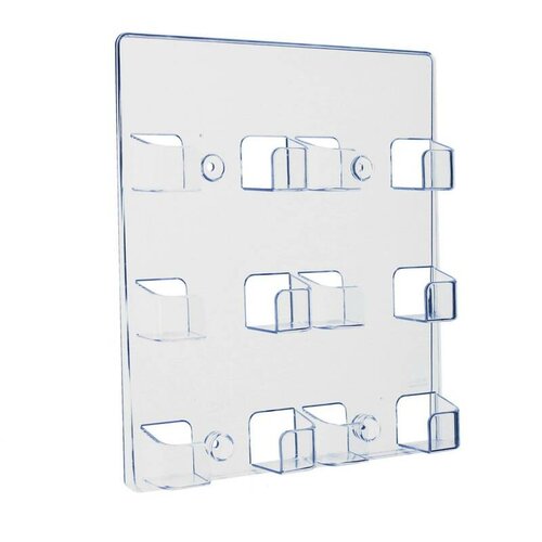 Visitekaarthouder met 6 vakken  / Businesscard houder - type: Wall-6