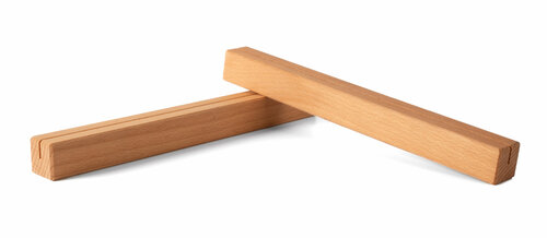 30cm - Houten Houder / Standaard / Menukaarthouder - Type: Smal-Beuken-Geolied