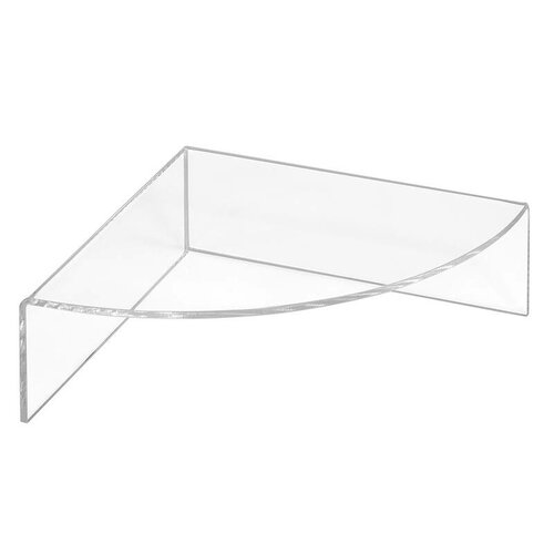 150 x 150 x 50 mm - 1/4 Cirkel Acrylglas Productstandaard / Display - Transparant