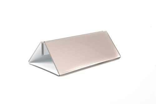 14,8cm - Zilveren Menukaarthouder / Acrylglas Houder / Standaard - Type: PGZ