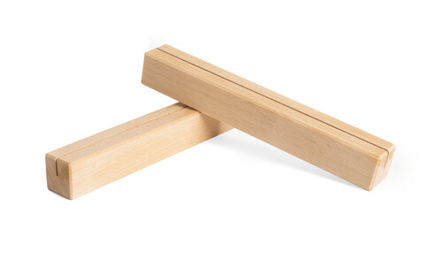 22cm - Houten Houder / Standaard / Menukaarthouder - Type: Smal-Beuken-Onbewerkt