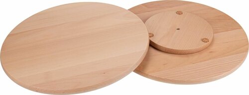 40cm - Houten Draaiplateau / Ronde Draaibare Borrelplank / Serveerplank - type HDB-Beuken-40
