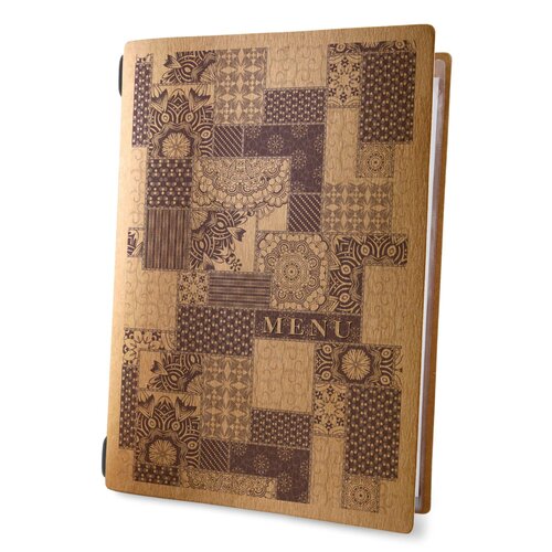 Menumap / Menukaart Mappen - Type: ECO-Patchwork - A4