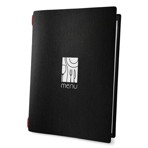 Menumap / Menukaart Mappen - Type: ECO-Black-Icon - A4