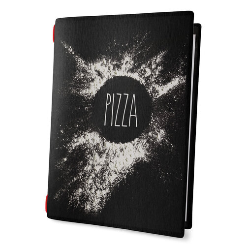 Menumap / Menukaart Mappen - Type: ECO-Black-Pizza - A4