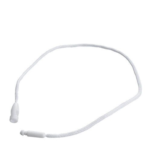 100 stuks - 200mm Labelkoord / Folderkoord Gevlochten Textiel - Wit