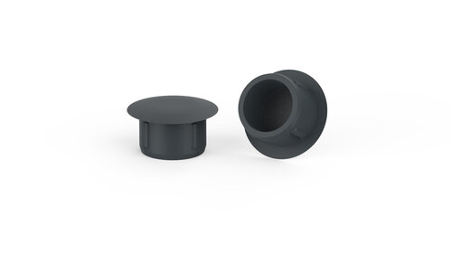 100 stuks - 12mm - Premium Afdekdopjes voor Boorgaten / Ronde Afdichtdop - Antracietgrijs RAL 7016