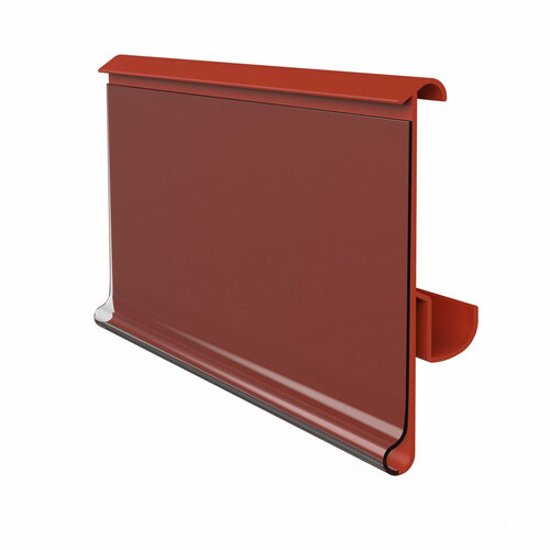 99cm Prijsrails (39mm) voor Tegometal Schappen / Scannerprofiel / Etikethouder / Data Strip - Rood - Hoogte 39mm