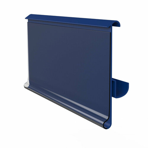99cm Prijsrails (39mm) voor Tegometal Schappen / Scannerprofiel / Etikethouder / Data Strip - Blauw - Hoogte 39mm