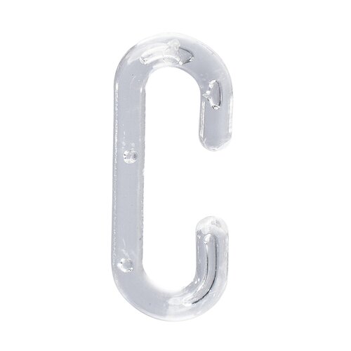 C-Haak - Kunststof - Transparant - 3,8cm - type CH-2