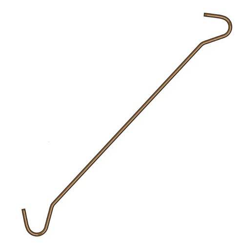 Restant - 200 stuks - C-Haak - Koperkleurig - 30cm