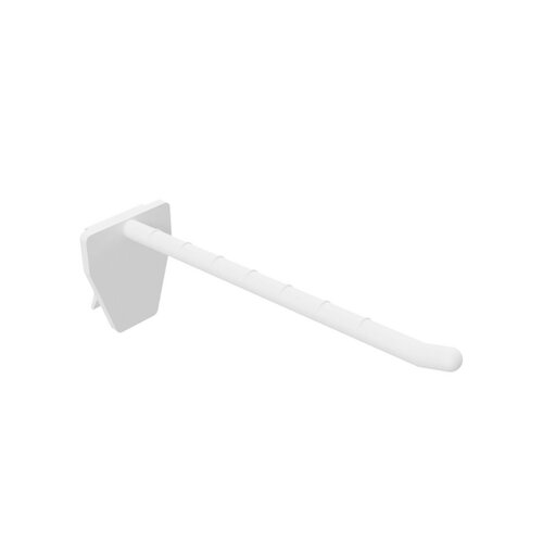 10cm - Klem Blisterhaak / Displayhaak met Clip - Wit  - type: HKH-10