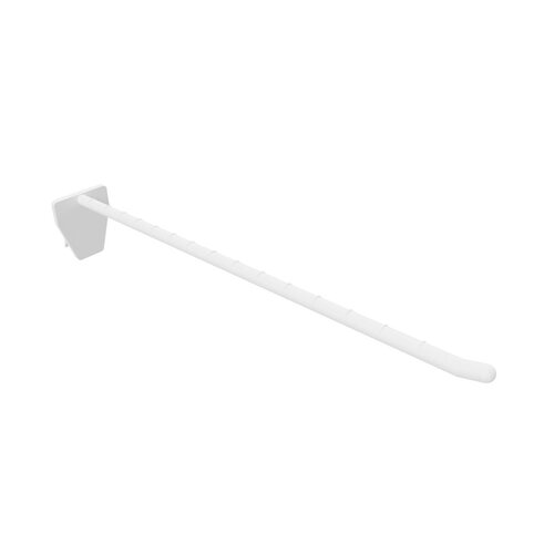 20cm - Klem Blisterhaak / Displayhaak met Clip - Wit  - type: HKH-20