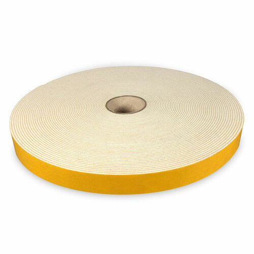 5 Meter - Zelfklevend Vilt / 20mm Plakvilt op Rol - Wit - Breedte: 20mm - Dikte: 1.5 mm