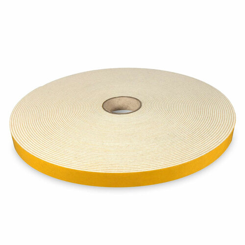 5 Meter - Zelfklevend Vilt / 15mm Plakvilt op Rol - Wit - Breedte: 15mm - Dikte: 1.5 mm