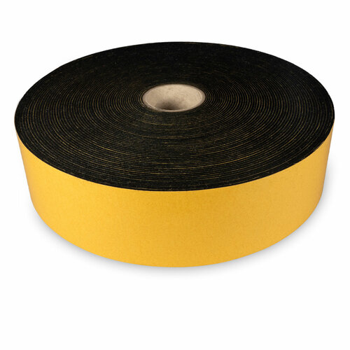 5 Meter - Zelfklevend Vilt / 50mm Plakvilt op Rol - Zwart - Breedte: 50mm - Dikte: 1.5 mm