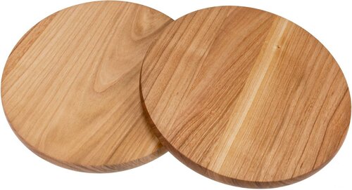 20cm - Ronde Houten Snijplank / Pizzaplank / Serveerplank - type HRS-Kersen20