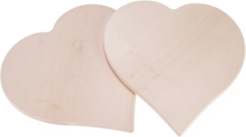 30cm - Hartvormige Houten Snijplank / Serveerplank - type HRS-Ahorn-hart